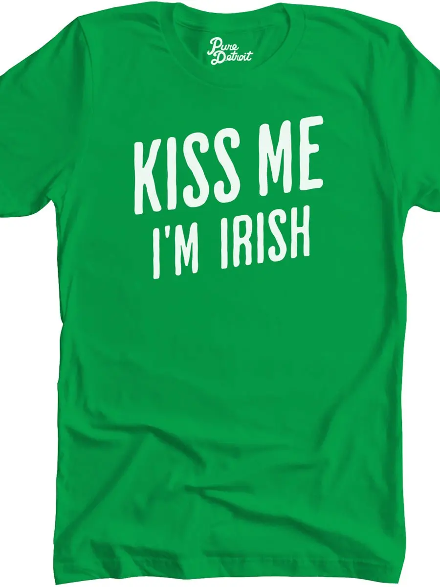 Kiss Me I'm Irish Premium Unisex T-Shirt - Irish Green / White 1