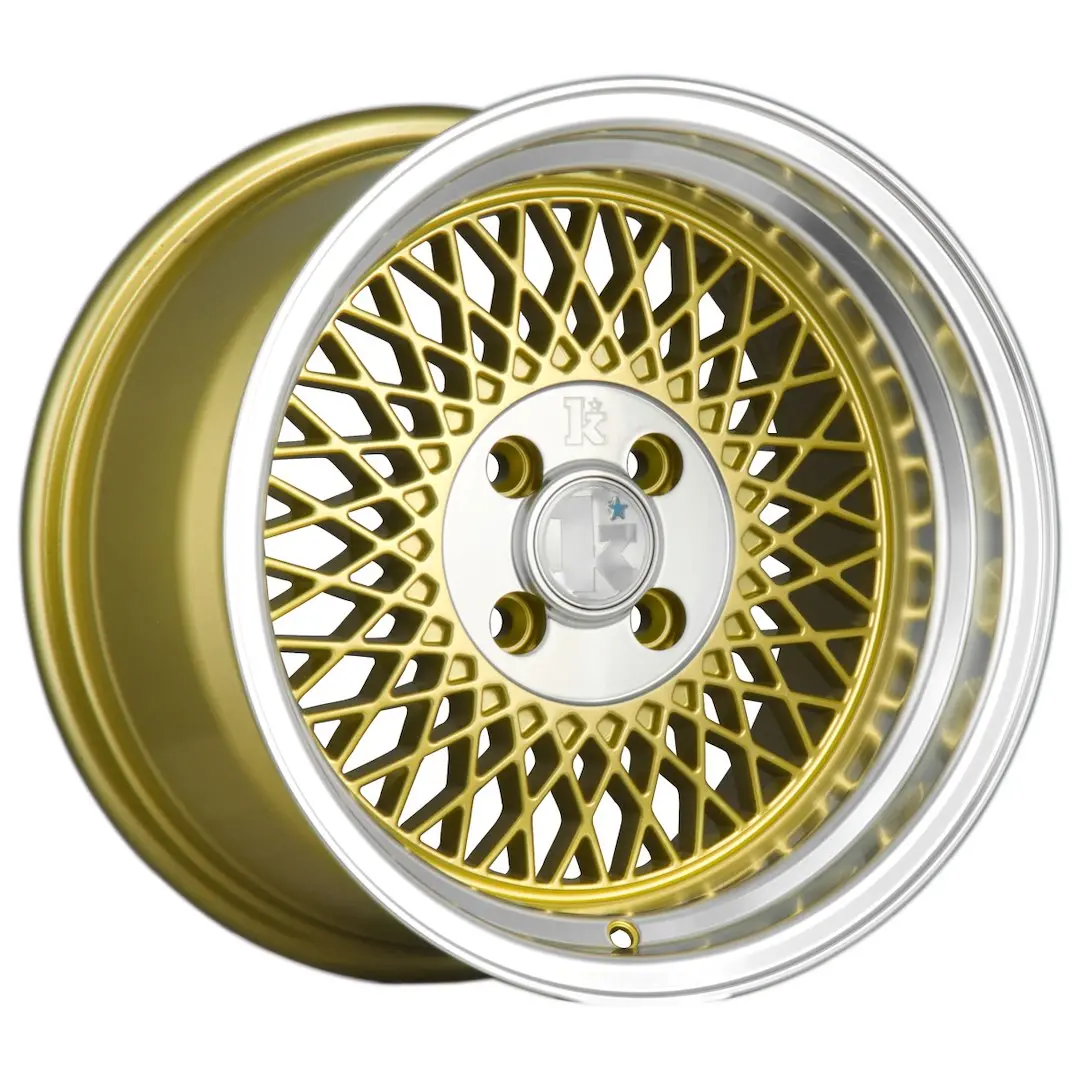 Klutch Sl1 16X8 Et15 4X100 Gold W/ Machined Lip 1