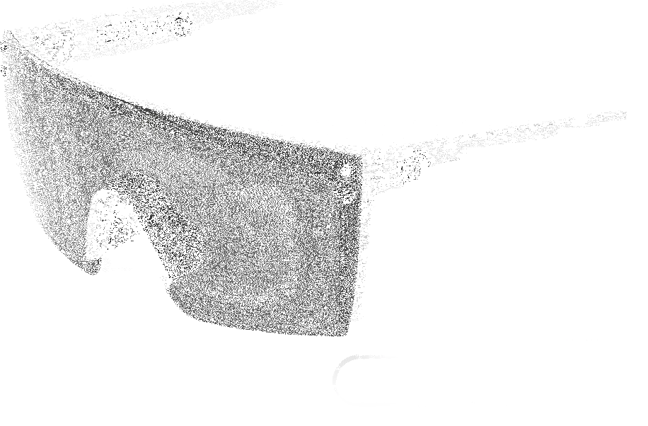 Lazer Face Glasses: Vapor Clear Frame Photochromic Lens Z87 1