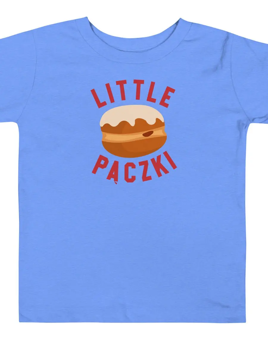 Little Paczki Toddler Short Sleeve T-Shirt - Blue 1