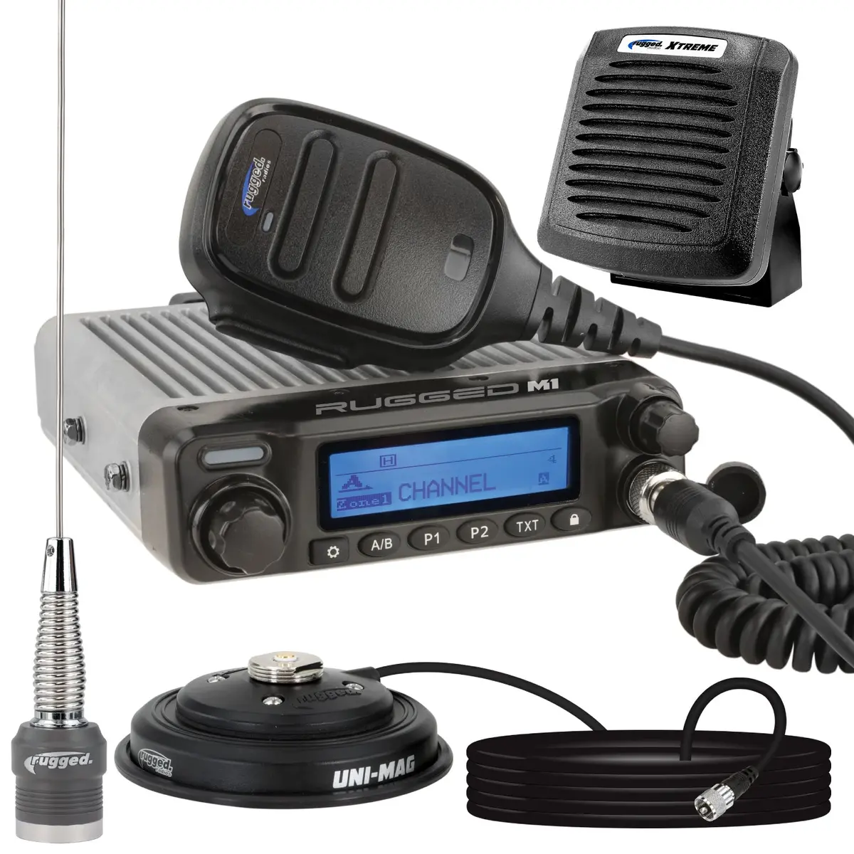 Radio Kit Plus - M1 Race Series - High Power Waterproof Business Band Mobile Radio Kit With External Speaker 1