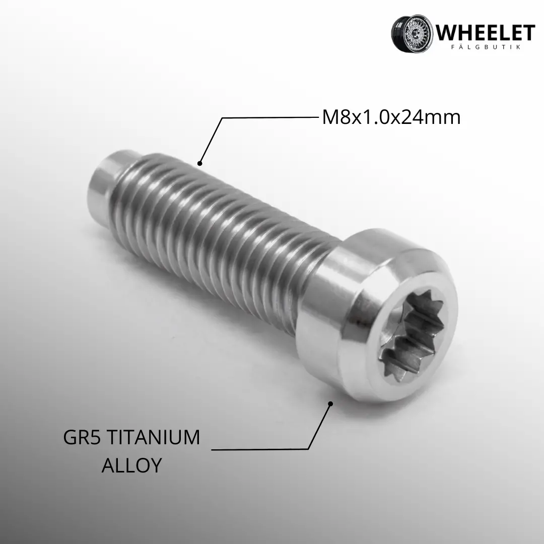 M8x1.0 Titanium Oversize Repair Replacement Bolt For Bbs Split Wheels 1