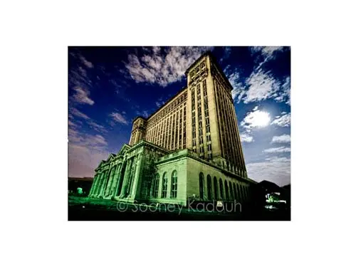 Michigan Central Station At Night Luster Or Canvas Print $35 - $430 1
