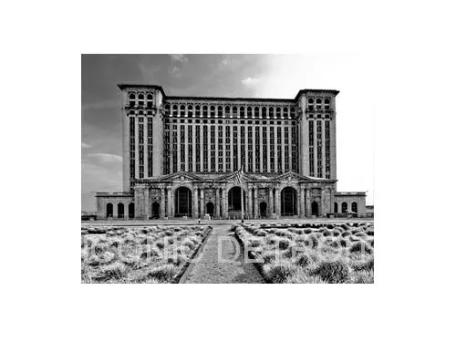 Michigan Central Station Black And White Luster Or Canvas Print $35 - $430 1