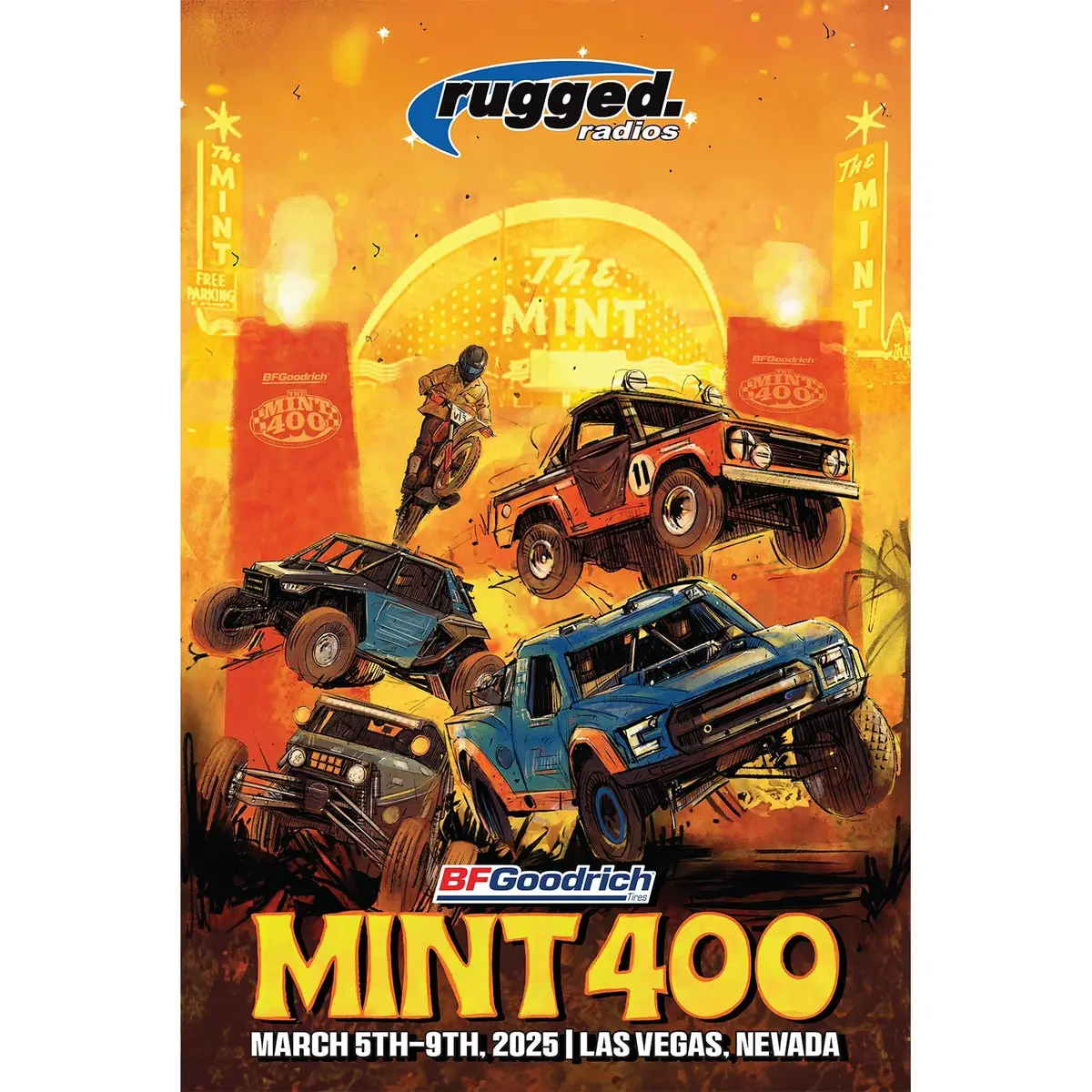 Free Poster - 2025 Mint 400 Rugged Radios 1