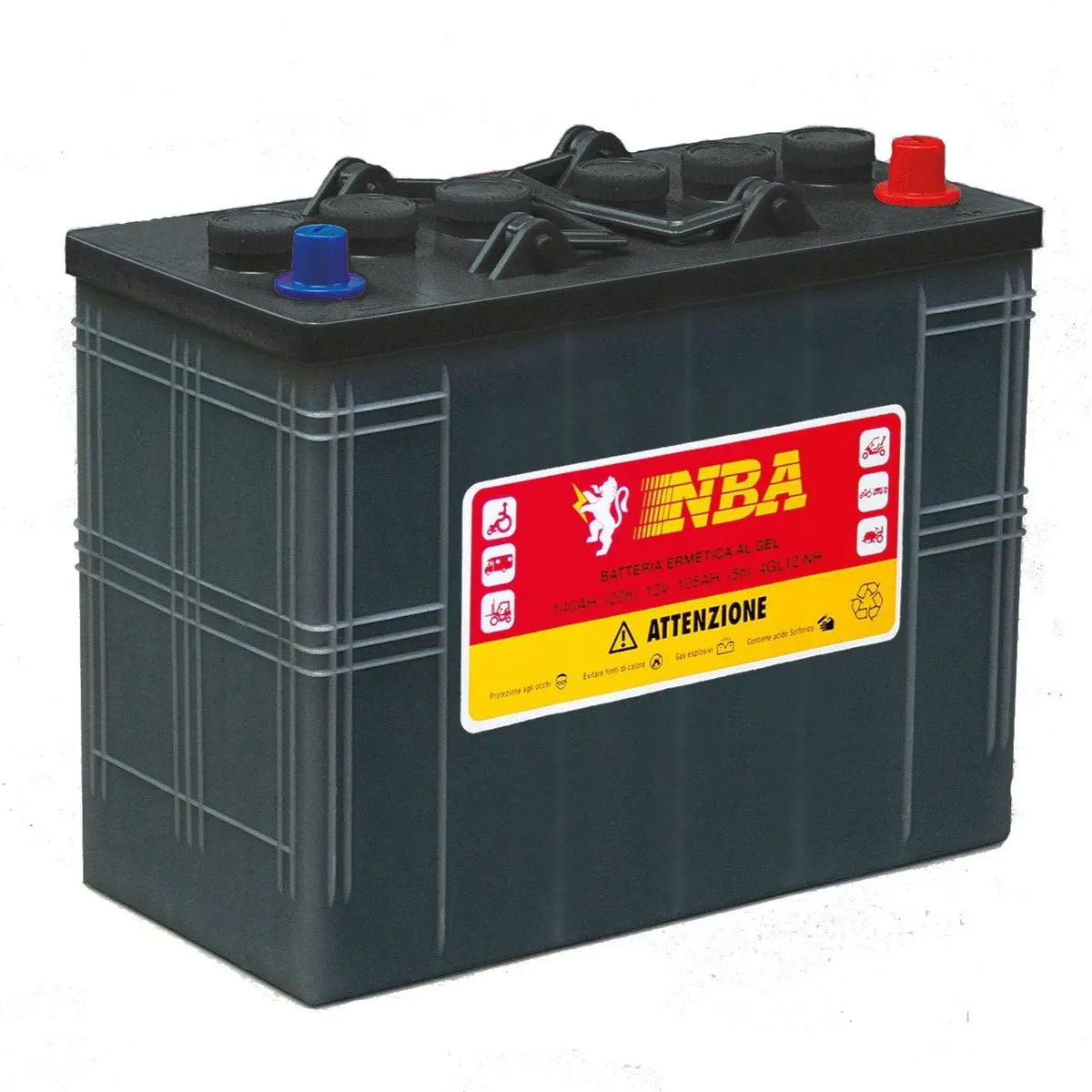 Battery 140 Ah C20 12V Gel 4Gl12nh For A12 Rider 1