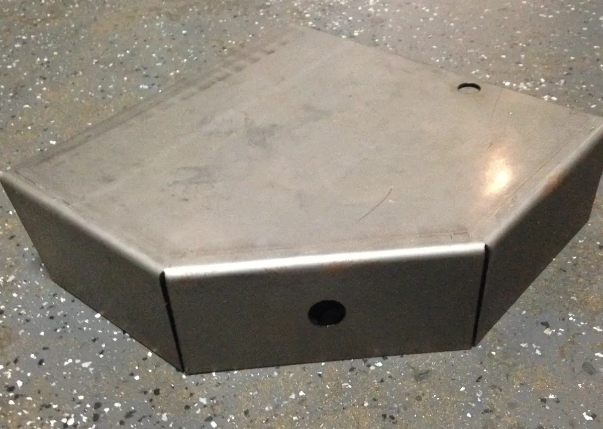 Trailer Step Plate, Weld-On, 3" X 10" X 10" X 15 Degrees, Lr Or Rf 1