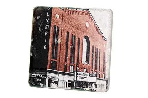 Vintage Olympia Stadium Color Porcelain Tile Coaster 1