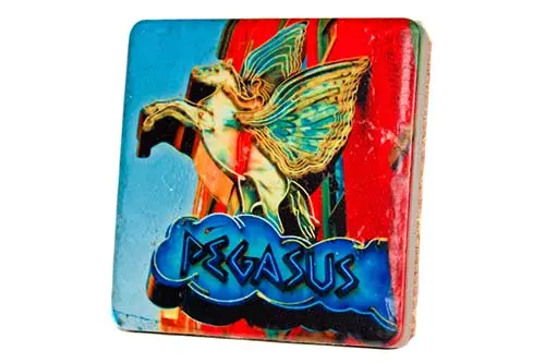 Pegasus Sign Porcelain Tile Coaster 1