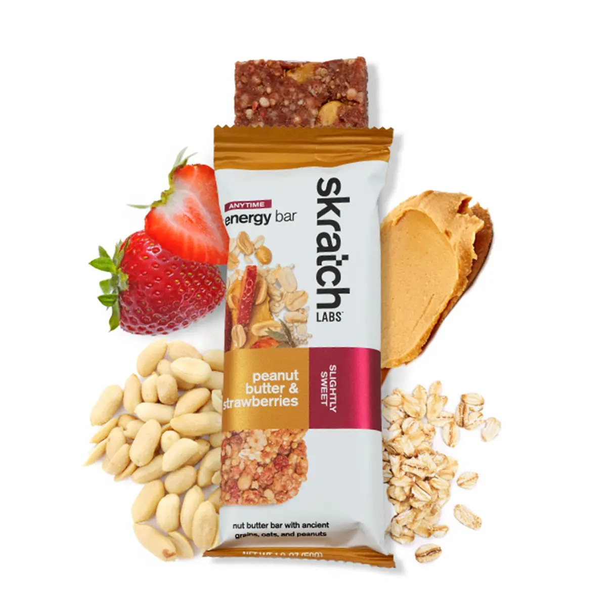 Skratch Labs Peanut Butter And Strawberries Energy Bar 1