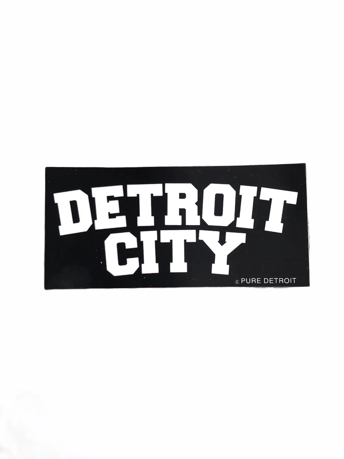 Detroit City Decal / White + Black 1