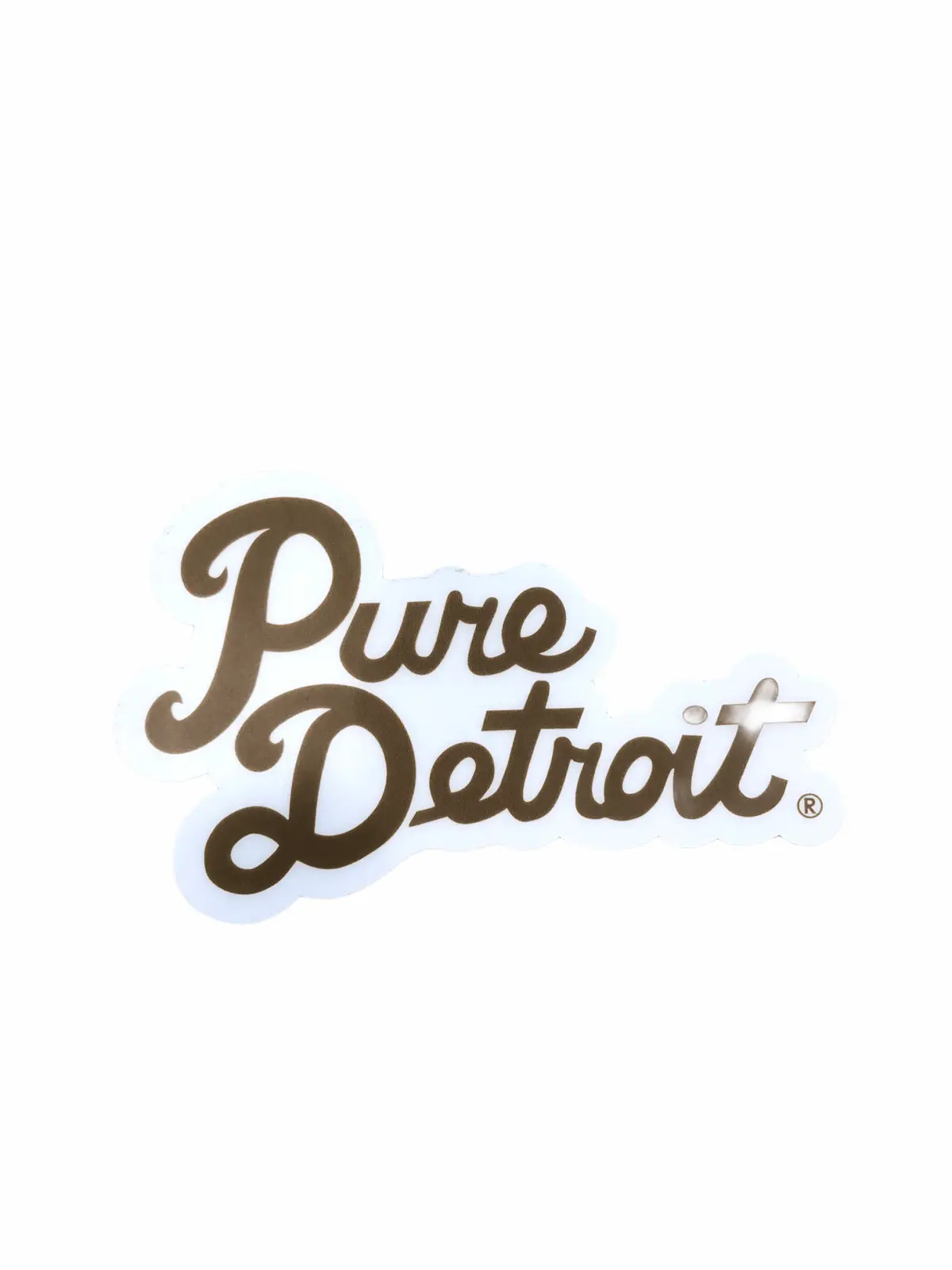 Pure Detroit Script Decal 1