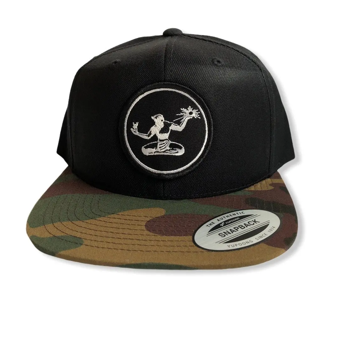 Spirit Of Detroit Snapback Hat / Black + Camo 1