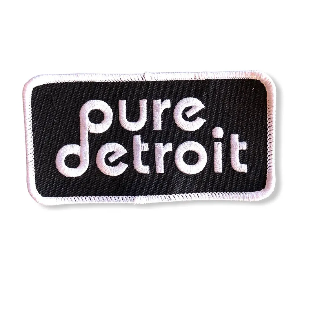 Pure Detroit Block Iron-On Patch 1