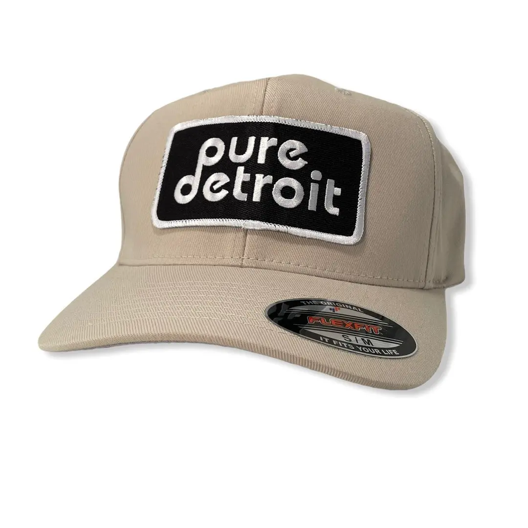 Pure Detroit Twill Flex Cap / Khaki 1