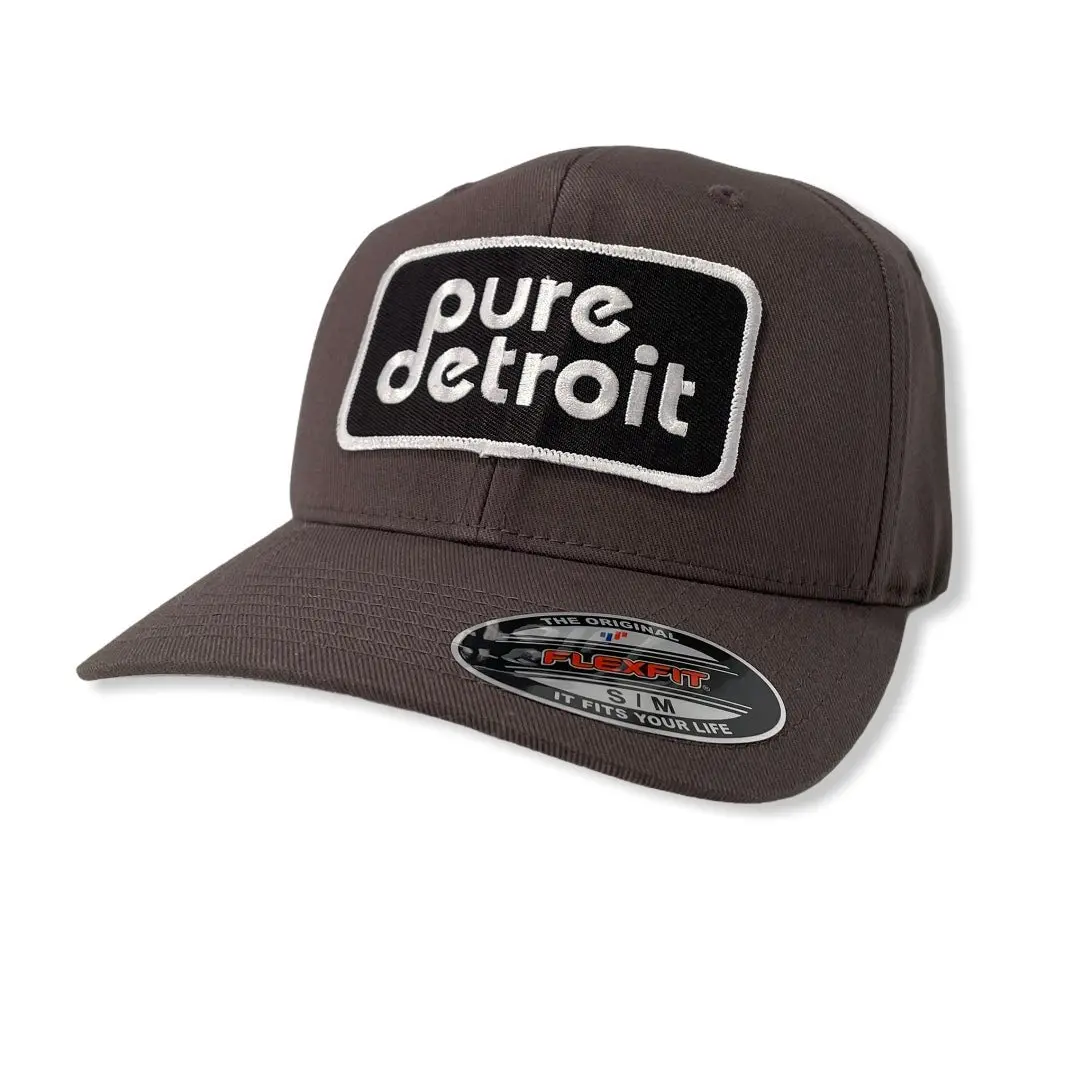 Pure Detroit Twill Flex Cap / Charcoal 1