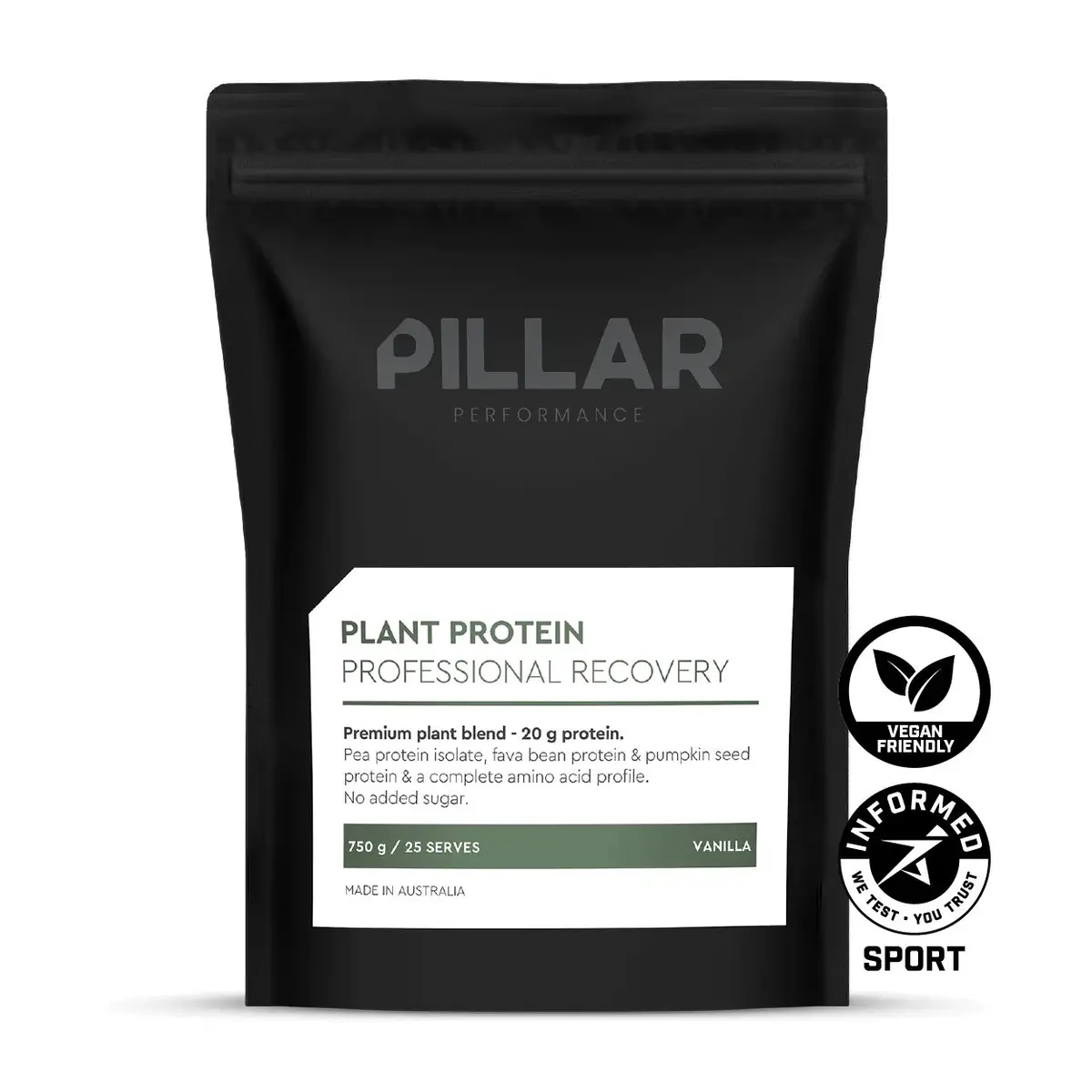 Pillar Plant Protein 750G (Vanilla) 1