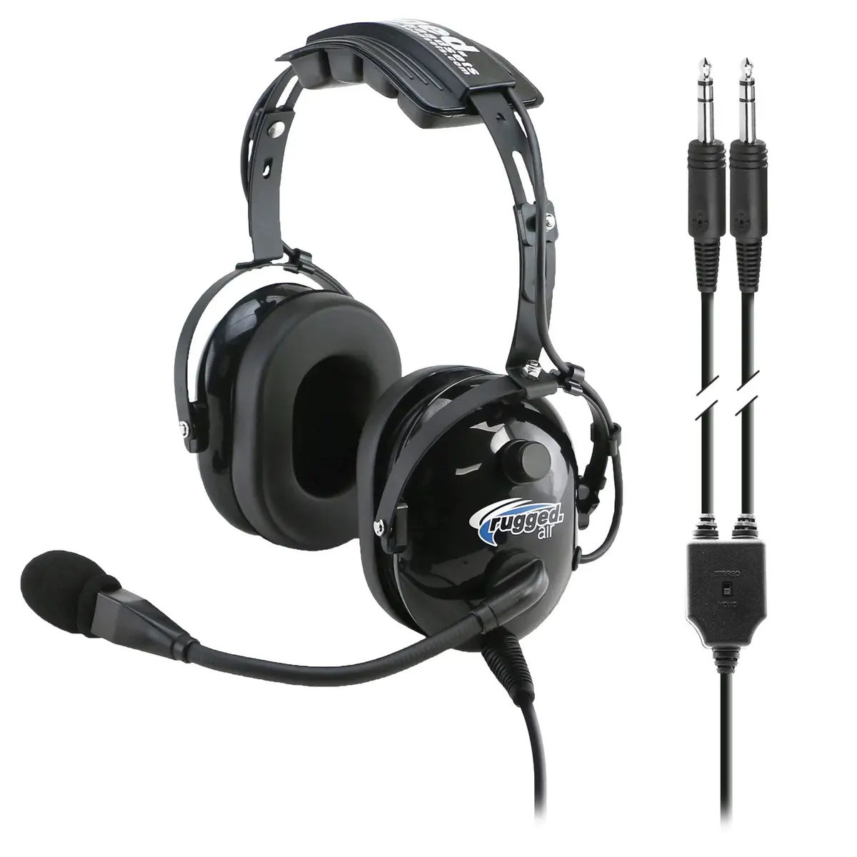 Rugged Air Ra900 General Aviation Instructor Pilot Headset With Ptt 1