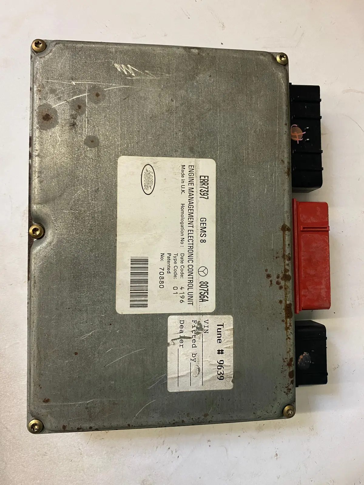 Used Range Rover Engine Control Module Part #Err7397. Fits Range Rover 1997 With 4.6 L V8 1
