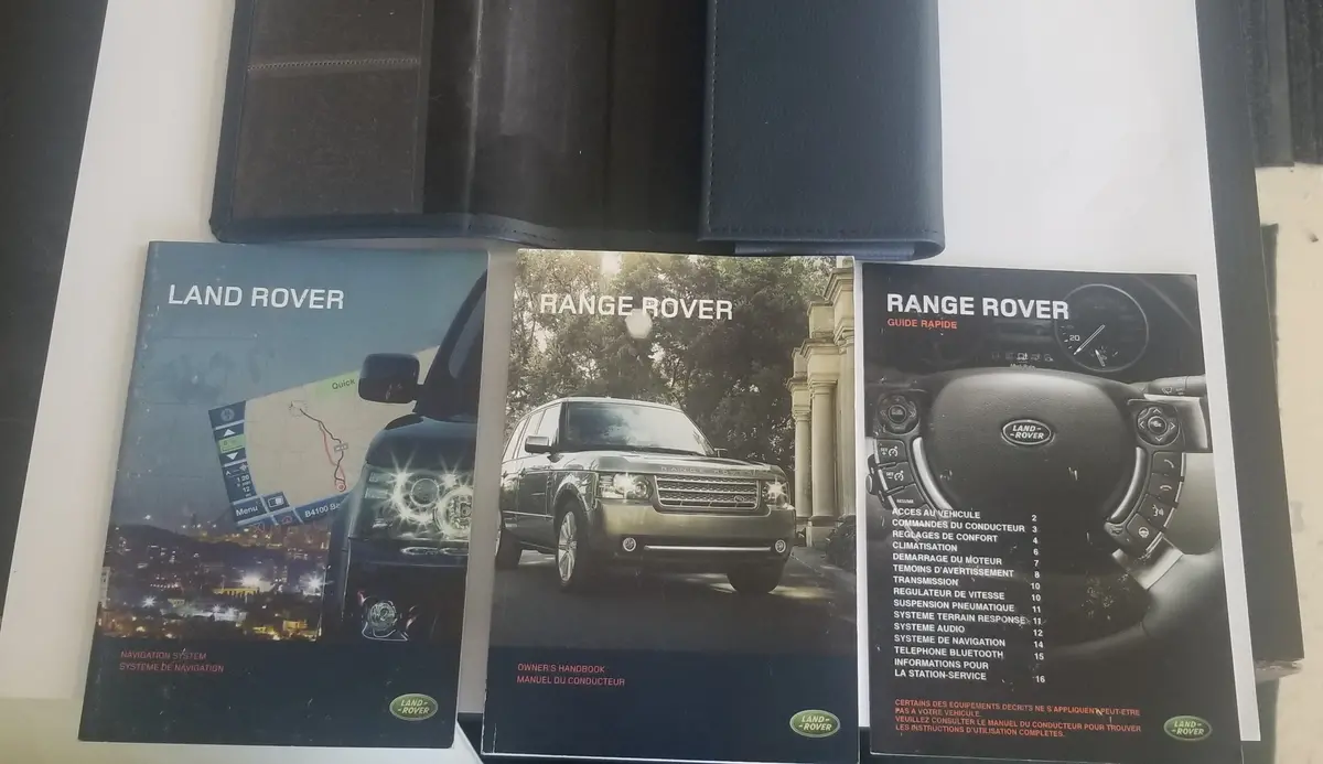 Used Owner's Manual For Land Rover(In French). For Range Rovers 2009 1