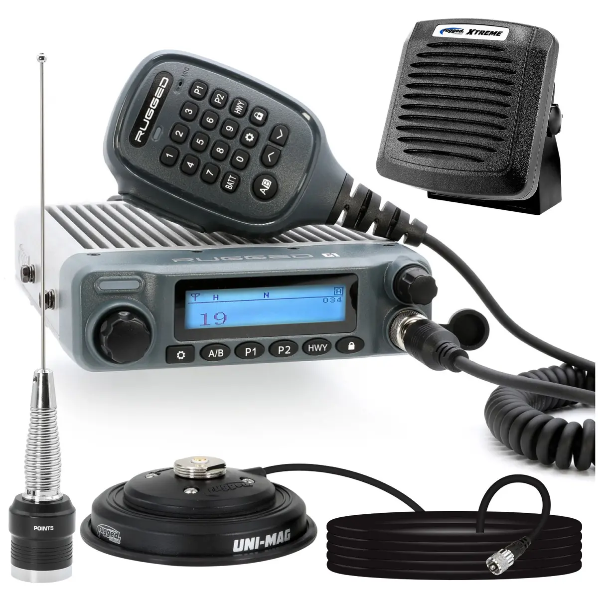 Radio Kit Plus - Rugged G1 Gmrs Mobile Radio With External Speaker 1