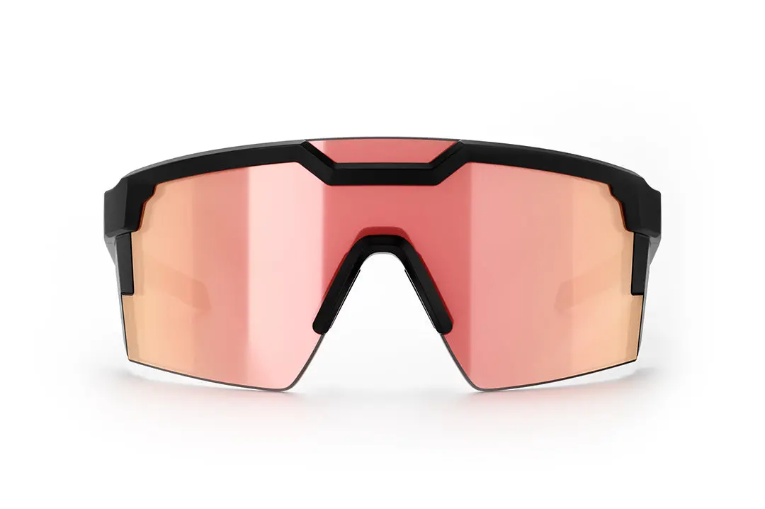 Future Tech Sunglasses: Black Frame Rose Gold Z87+ 2