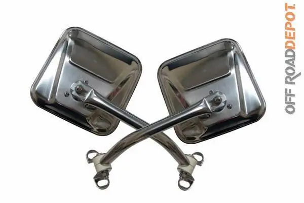 Espejos Acero Inox. Jeep Cj 76-86 1