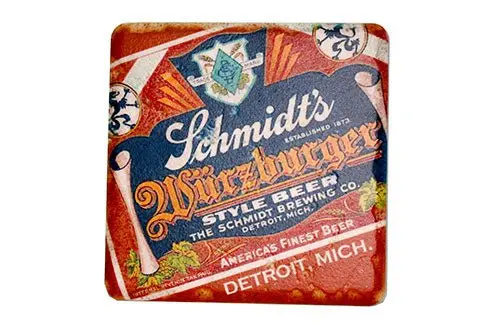 Vintage Schmidt's Porcelain Tile Coaster 1