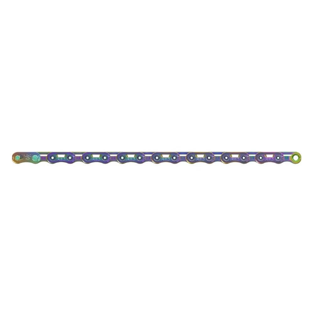 Sram Chain Red E1 Flattop 126Links Rainbow W/ Powerlock 1