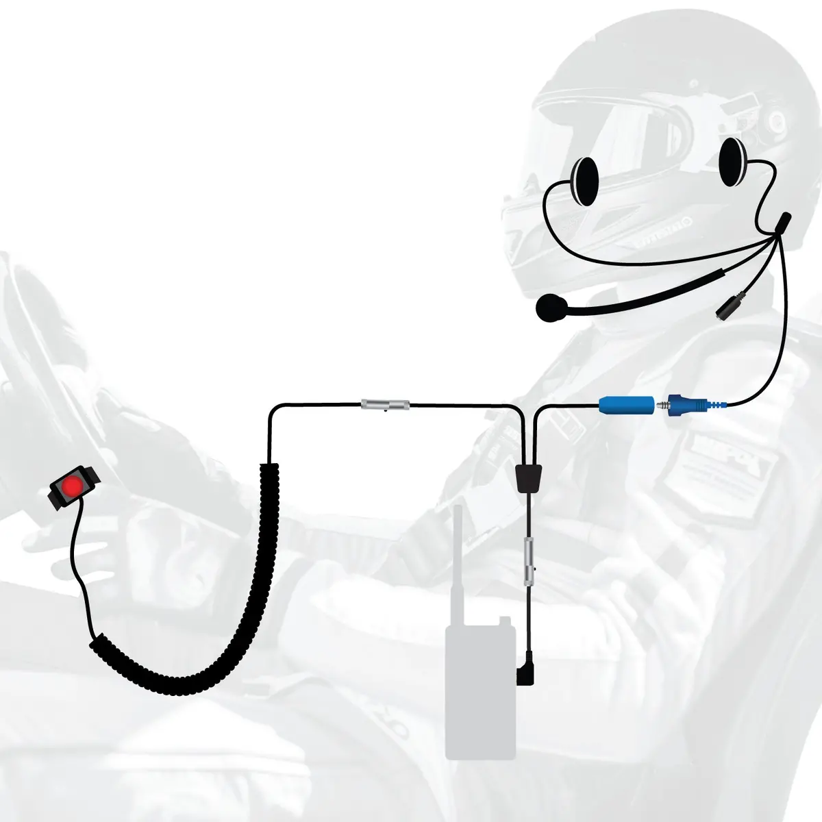 Rugged Wired  Driver Only Communication Kit Without Radio 1