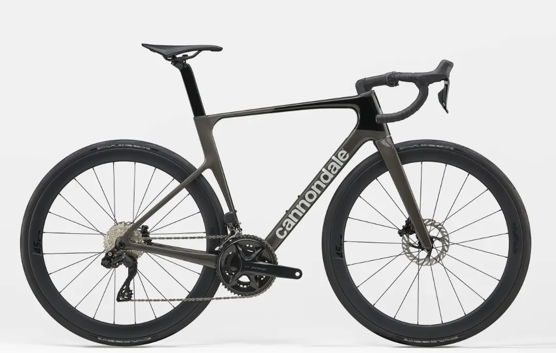 Cannondale Supersix Evo 5 Road Bike, Shimano 105 Di2, Vision Sc45 I23 Carbon Wheels 1
