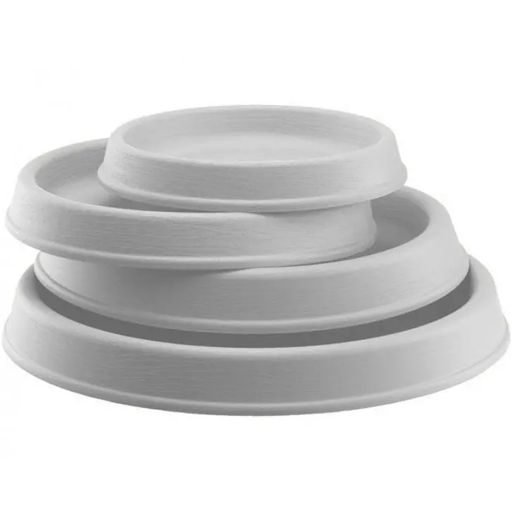 Round Saucer 45 White -D38 H5 1