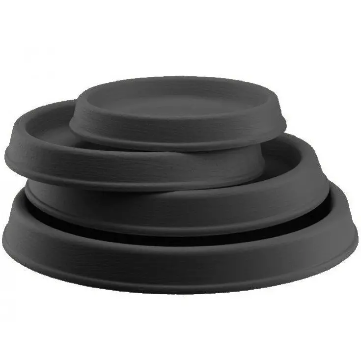 Round Saucer 35 Dove Grey D31 H4.5 1