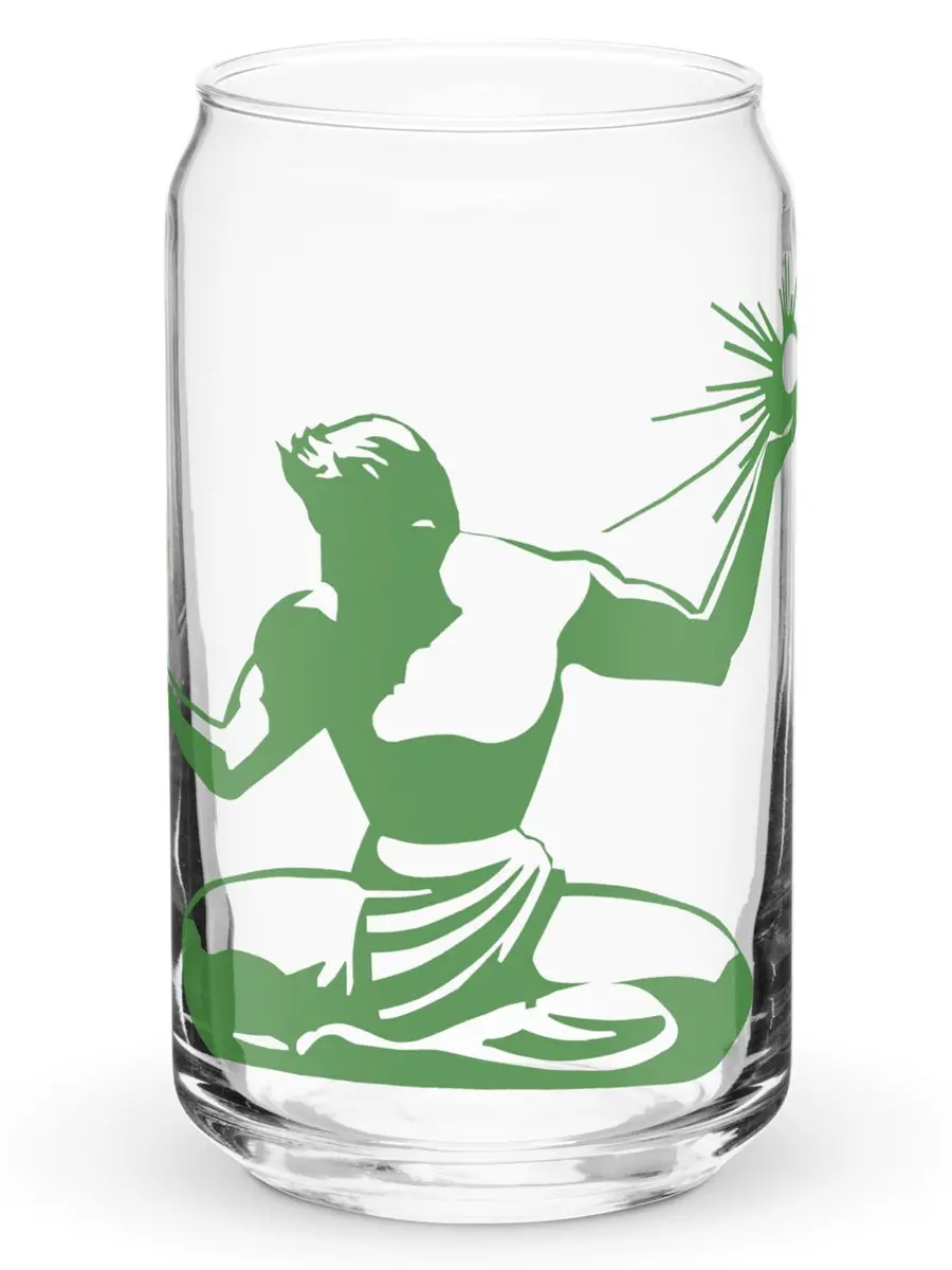 Spirit Of Detroit Can-Shaped Glass - 16 Oz 1