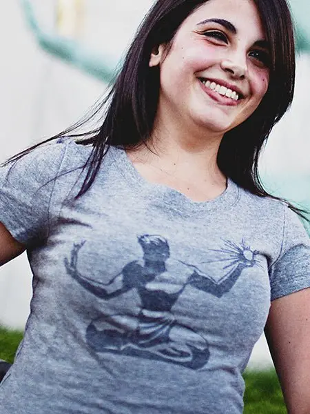 Spirit Of Detroit Heather Gray T-Shirt / Women's 1