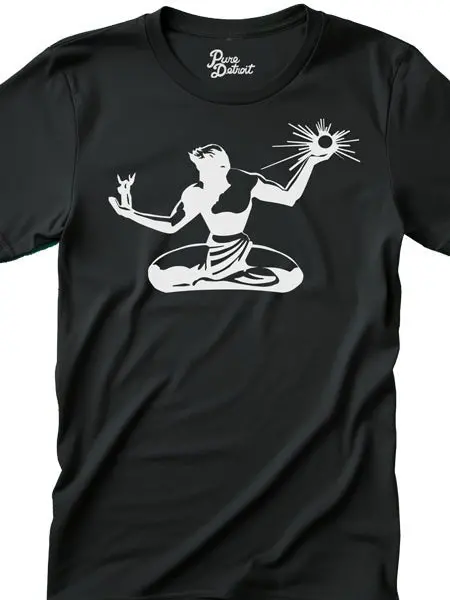 Spirit Of Detroit Unisex T-Shirt - White / Black 1