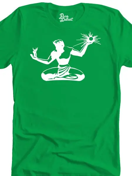 Spirit Of Detroit Unisex T-Shirt - White / Irish Green 1