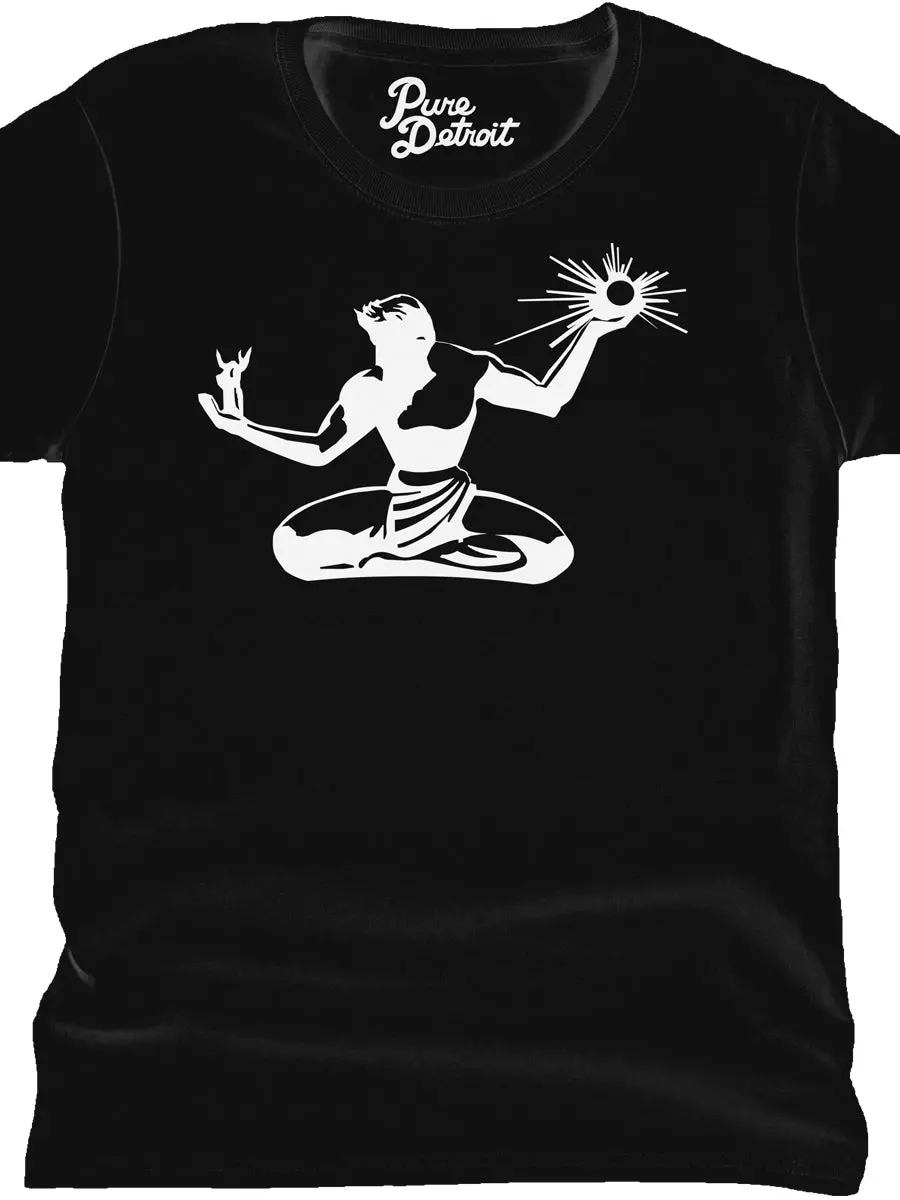 Spirit Of Detroit Women's Premium Relaxed T-Shirt - White / Black 1