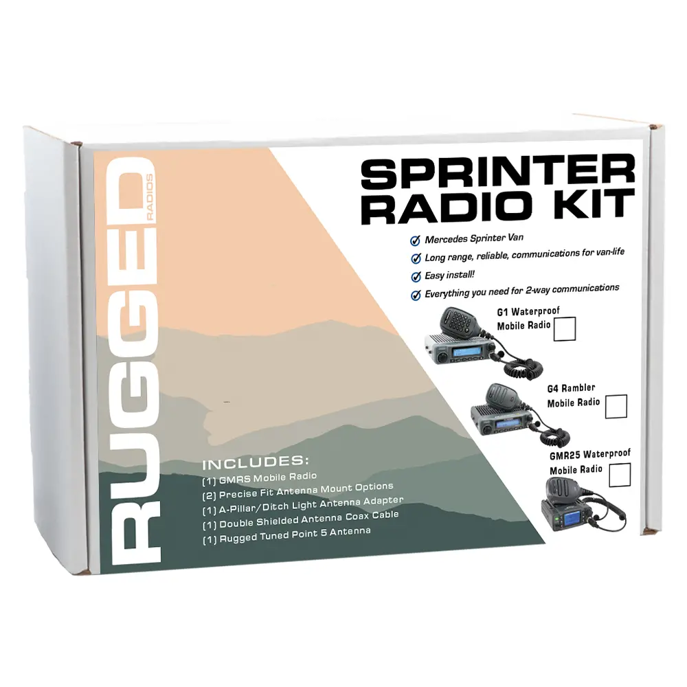 Mercedes Sprinter Van Two-Way Gmrs Mobile Radio Kit 1