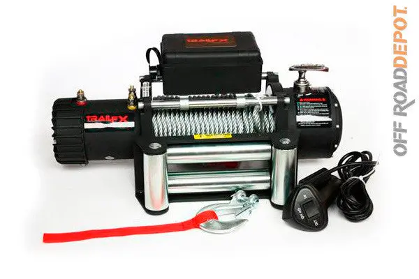 Winch 8,000Lbs. Cuerda De Acero 8.1Mmx94' 1