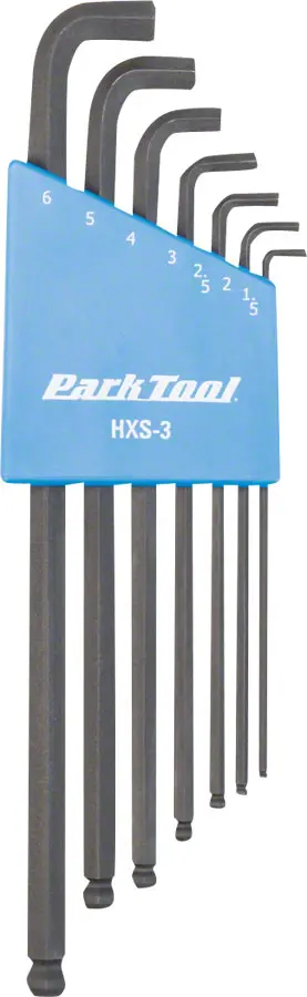 Park Tool Hxs-3 Stubby Hex Wrench Set 1.5-6Mm 1