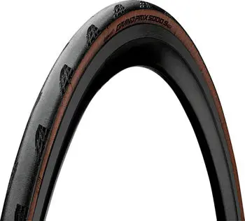 Continental Grand Prix 5000 S Tr Tire - 700 X 25, Tubeless, Folding, Black/Transparent, Blackchili, Vectran Breaker, Lazergrip, Act 1