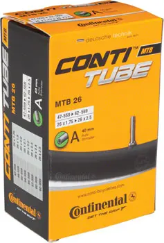 Continental Standard Tube - 26 X 1.75 - 2.5, 40Mm Schrader Valve 1