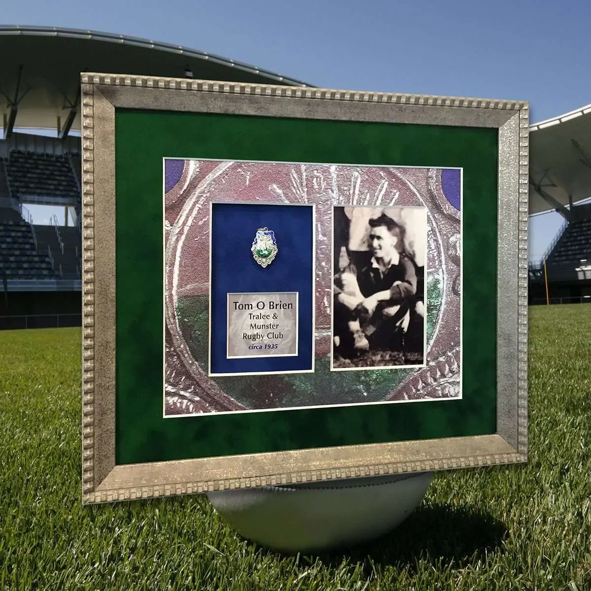 Old Rugby Medal With Custom Mount 1