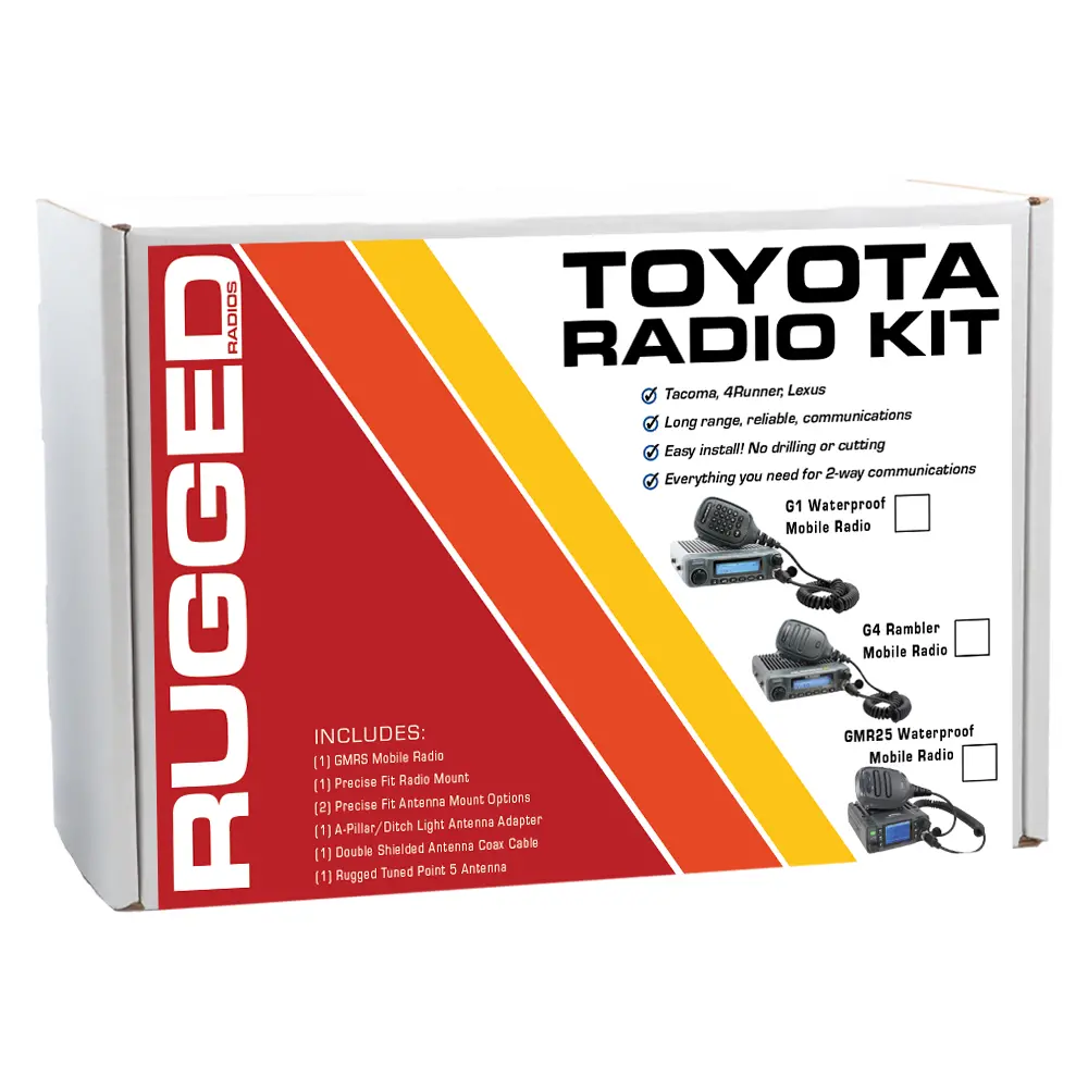 Toyota Tacoma, 4Runner, Sequoia, Lexus Two-Way Gmrs Mobile Radio Kit 1