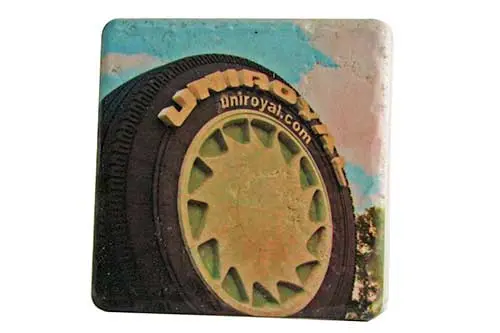 Uniroyal Tire Porcelain Tile Coaster 1