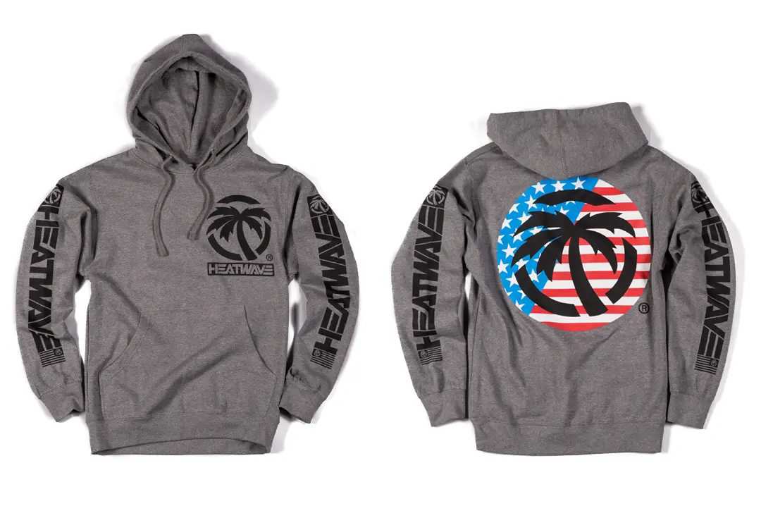 Heat Wave Usa Speed Sweatshirt Ash 1
