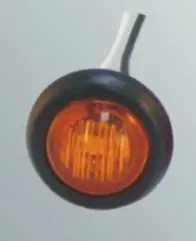 Led Bullet Light, Amber W/Grommet And Lead - 3/4" # Cl-11820-A 1