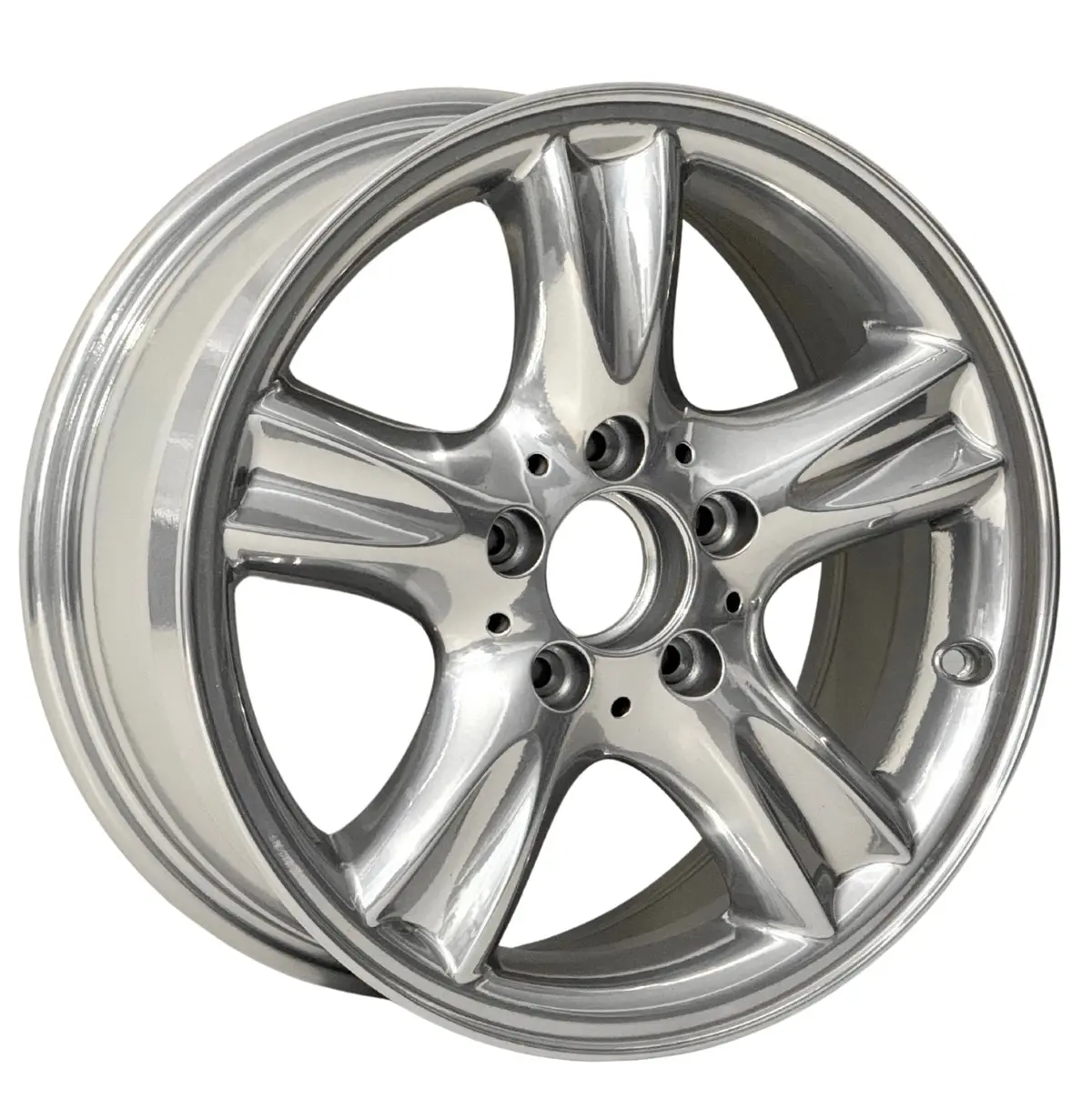 Original Mercedes-Benz 5 Spoke Saiph Chrome 16X7.0" 5X112 Et37 2094010102 2