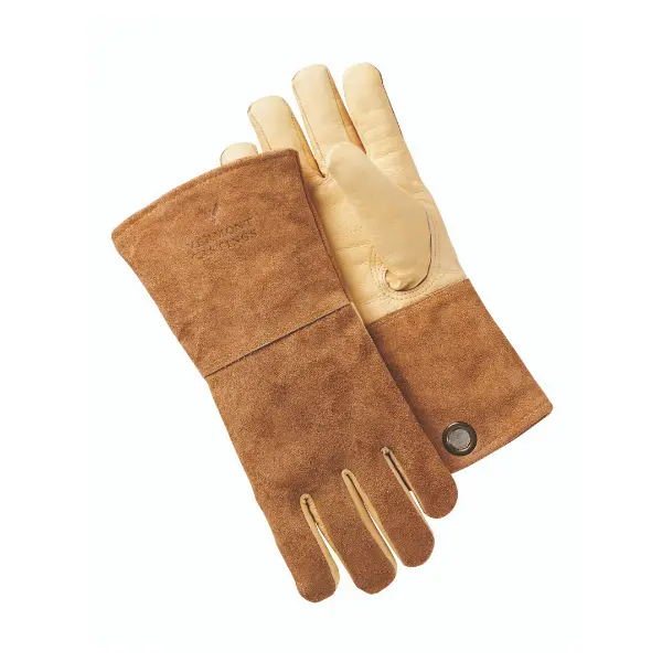 High-Heat Leather Bbq Grilling Gloves 1